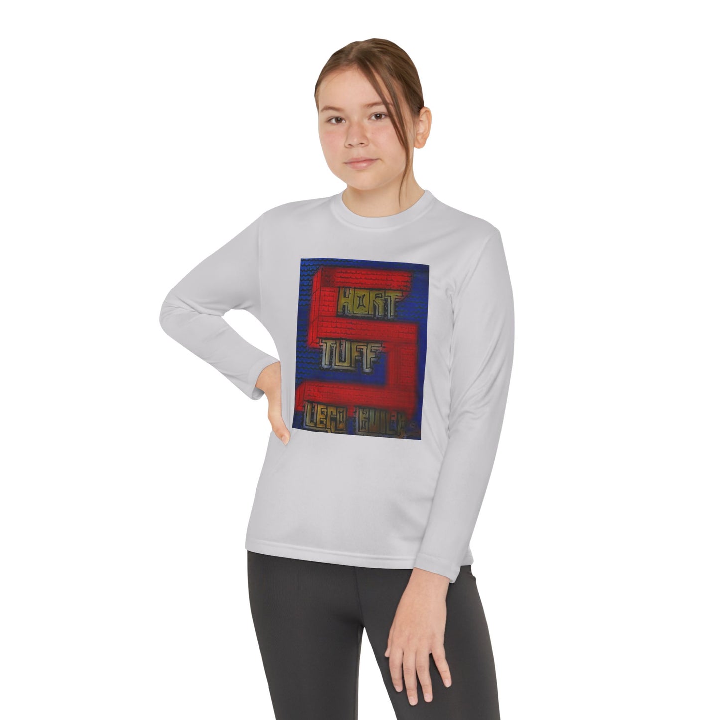 Short Stuff Lego Builds Youth Long Sleeve Competitor Tee