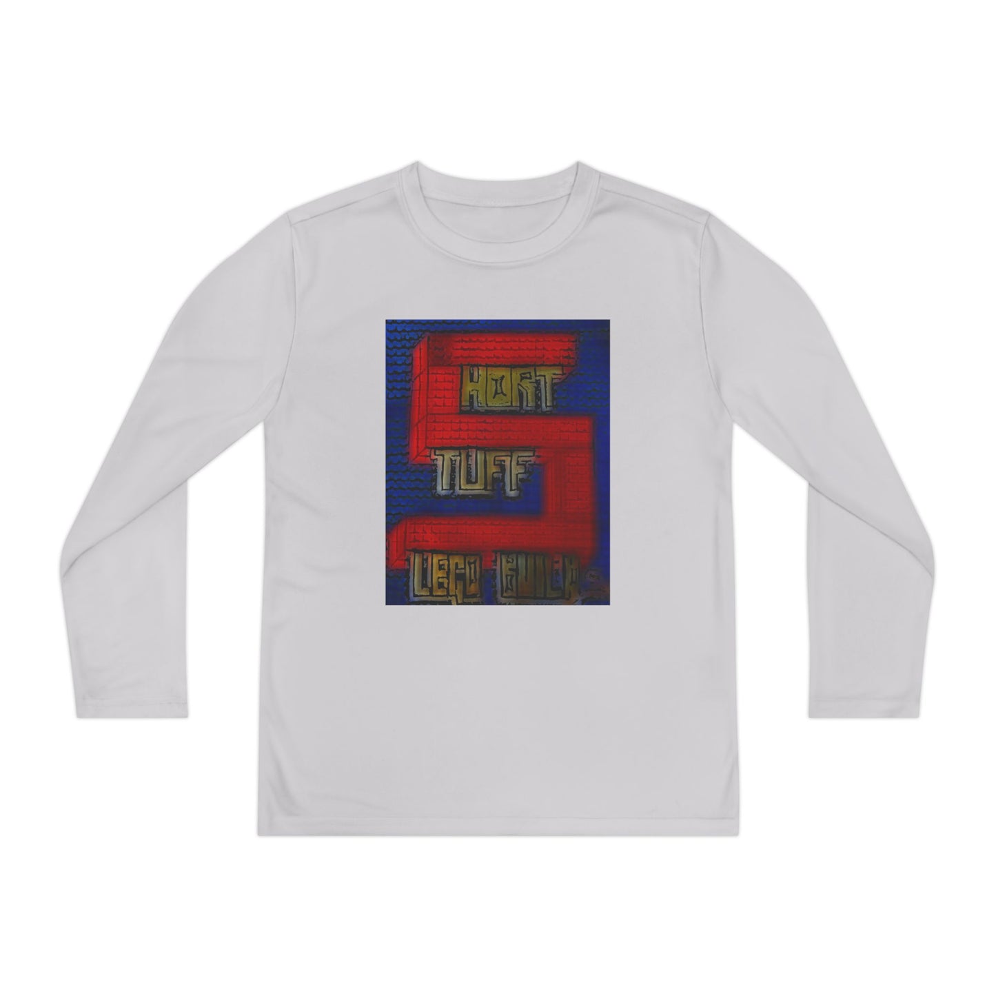 Short Stuff Lego Builds Youth Long Sleeve Competitor Tee