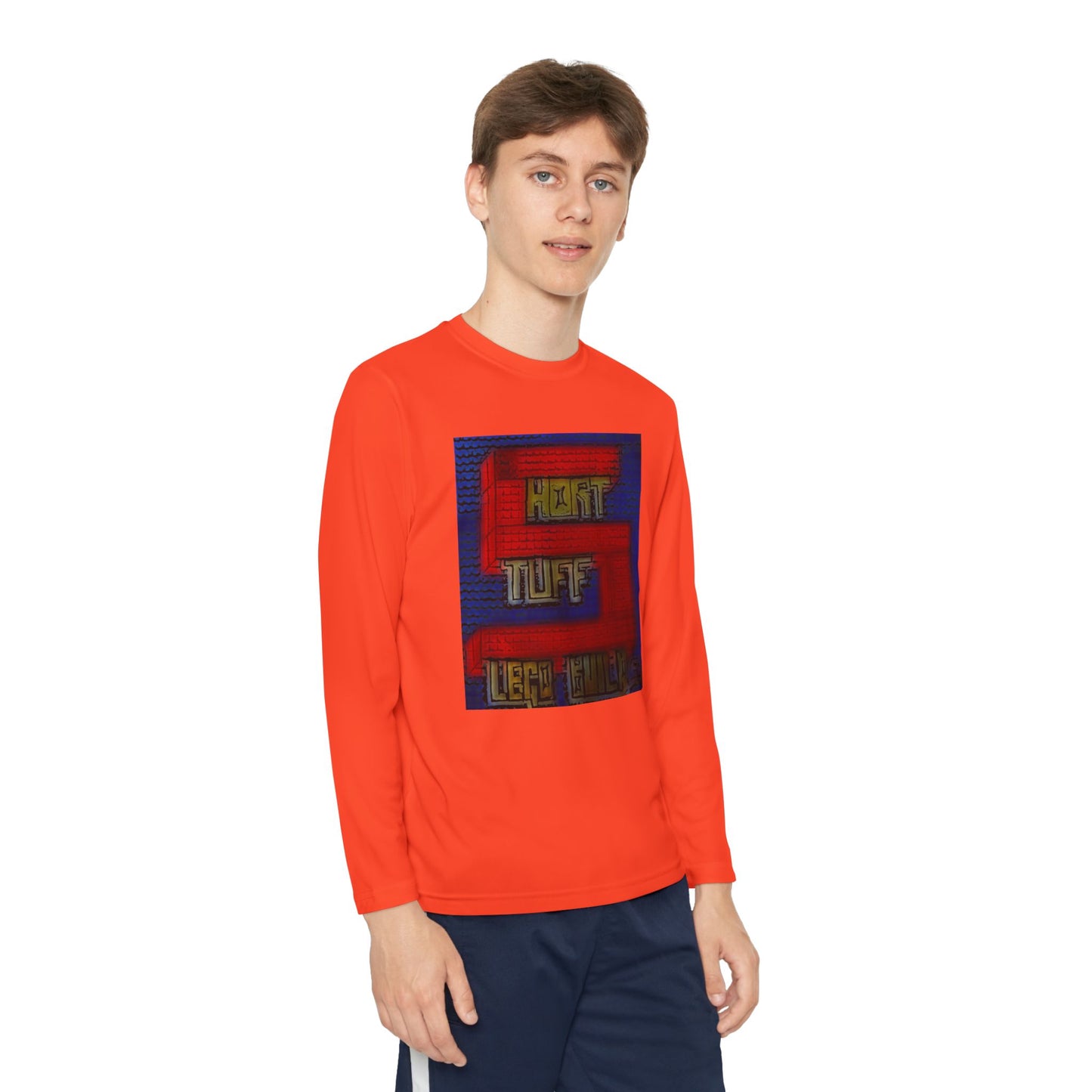 Short Stuff Lego Builds Youth Long Sleeve Competitor Tee