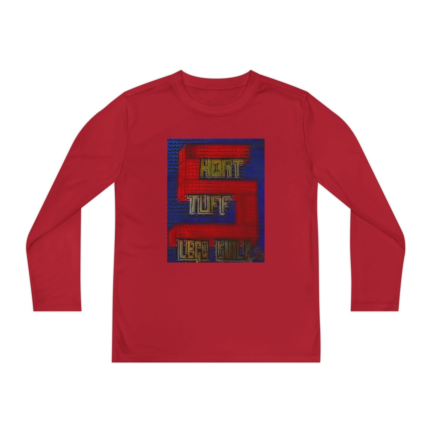 Short Stuff Lego Builds Youth Long Sleeve Competitor Tee