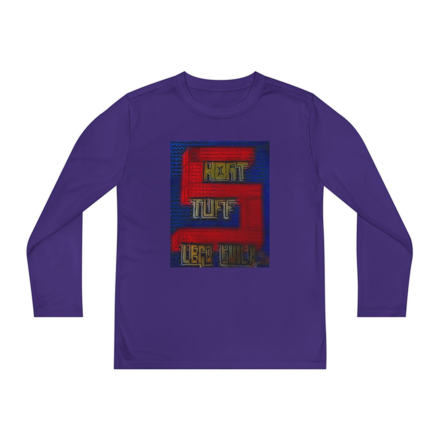 Short Stuff Lego Builds Youth Long Sleeve Competitor Tee