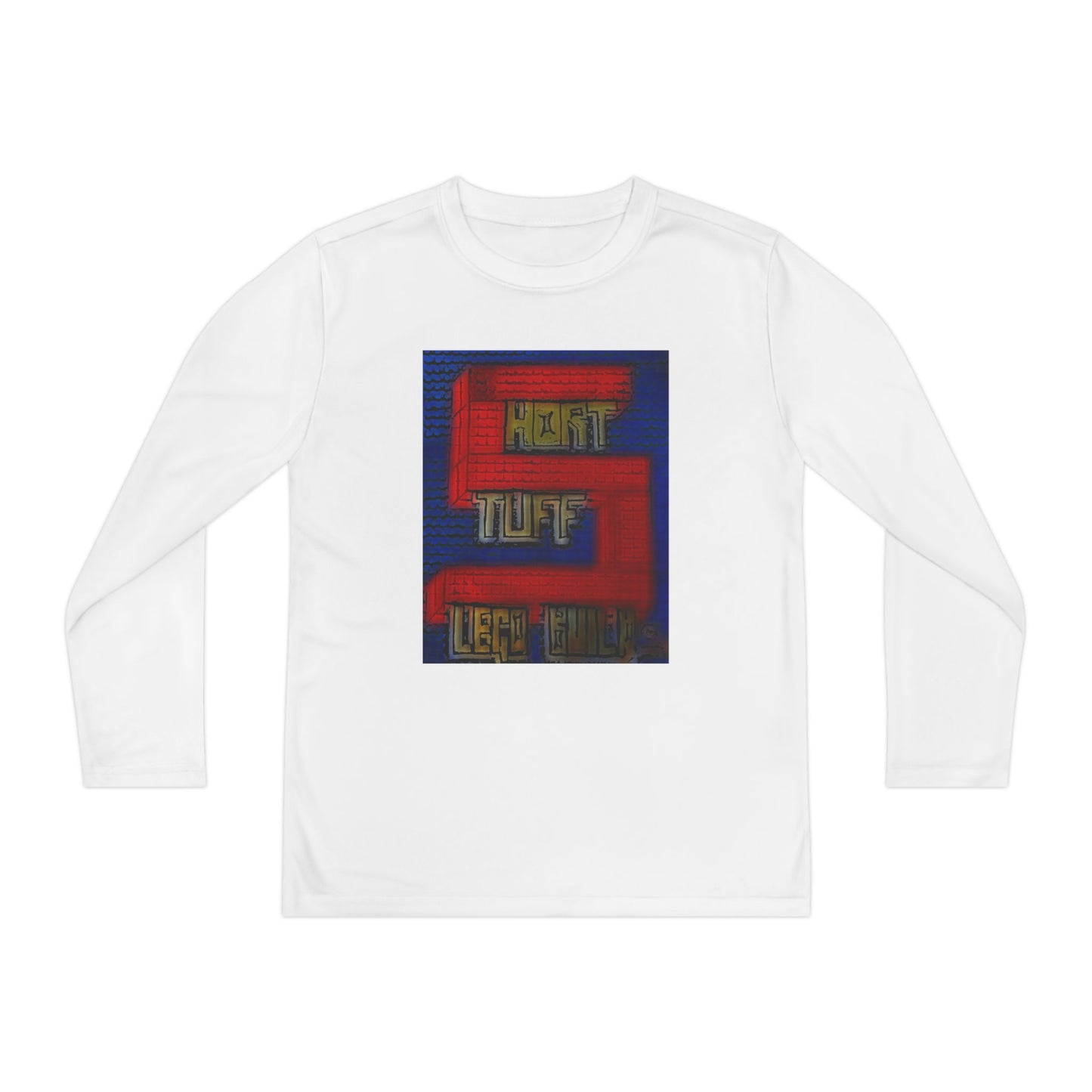 Short Stuff Lego Builds Youth Long Sleeve Competitor Tee