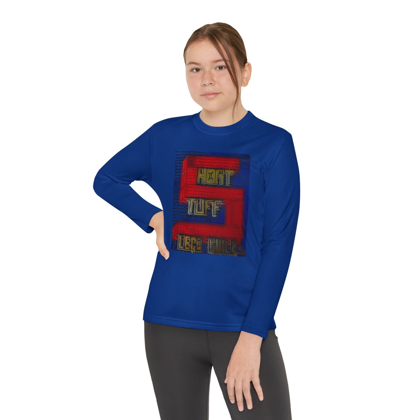 Short Stuff Lego Builds Youth Long Sleeve Competitor Tee