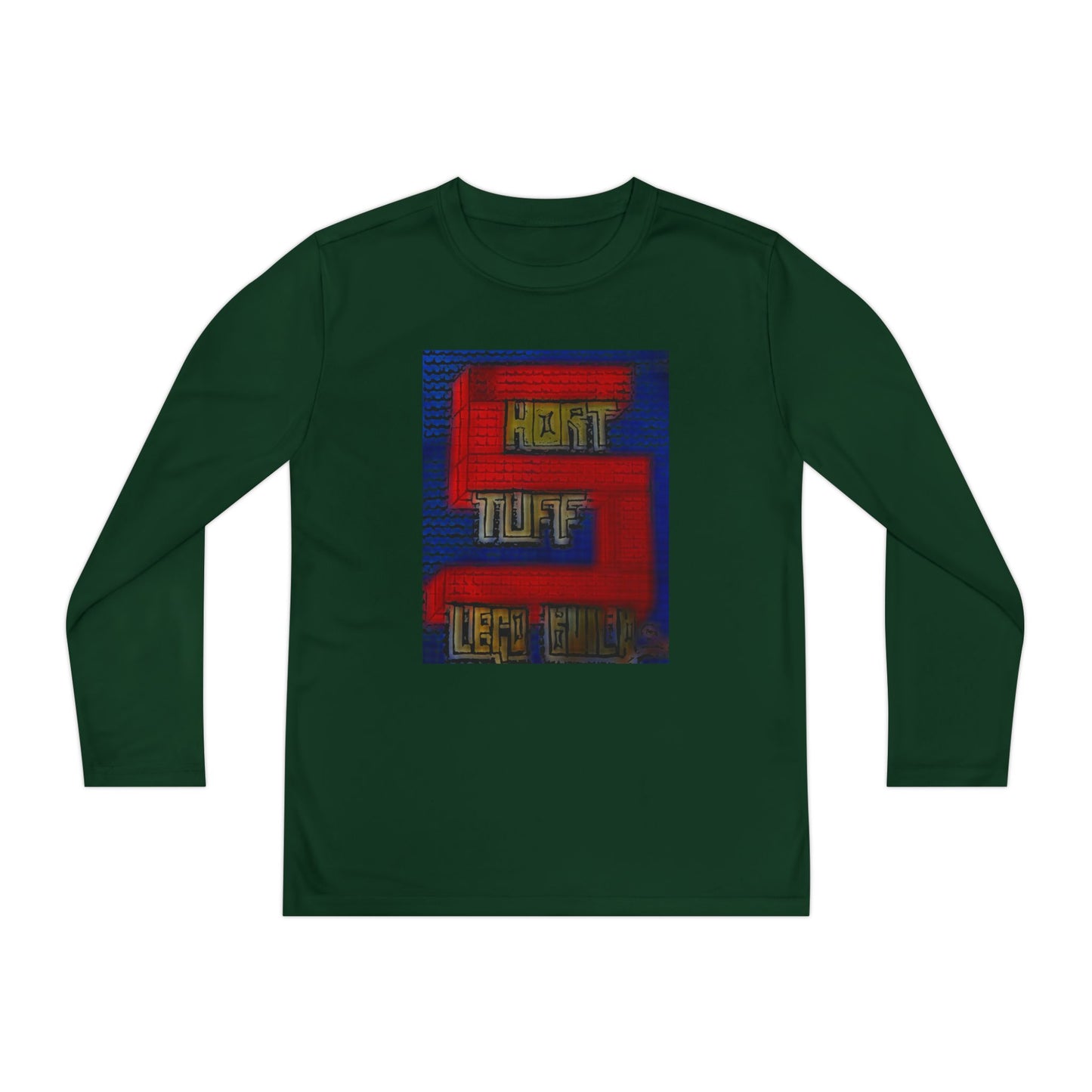 Short Stuff Lego Builds Youth Long Sleeve Competitor Tee