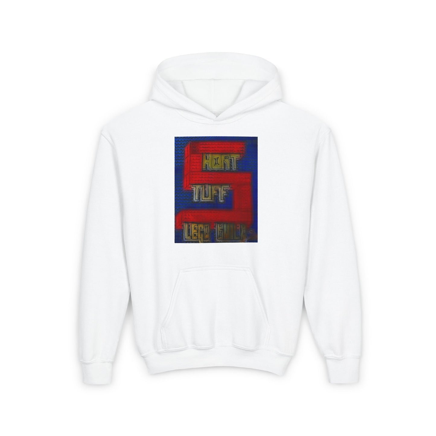 Short Stuff Lego Builds Youth Heavy Blend Hooded Sweatshirt