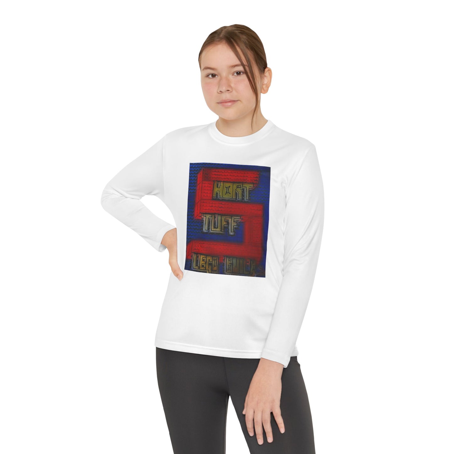 Short Stuff Lego Builds Youth Long Sleeve Competitor Tee