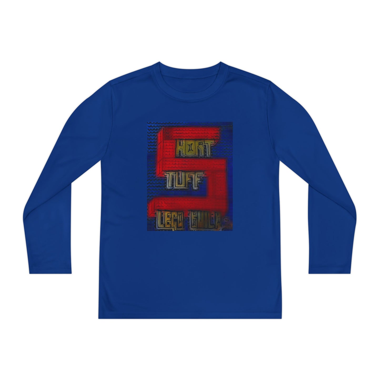 Short Stuff Lego Builds Youth Long Sleeve Competitor Tee