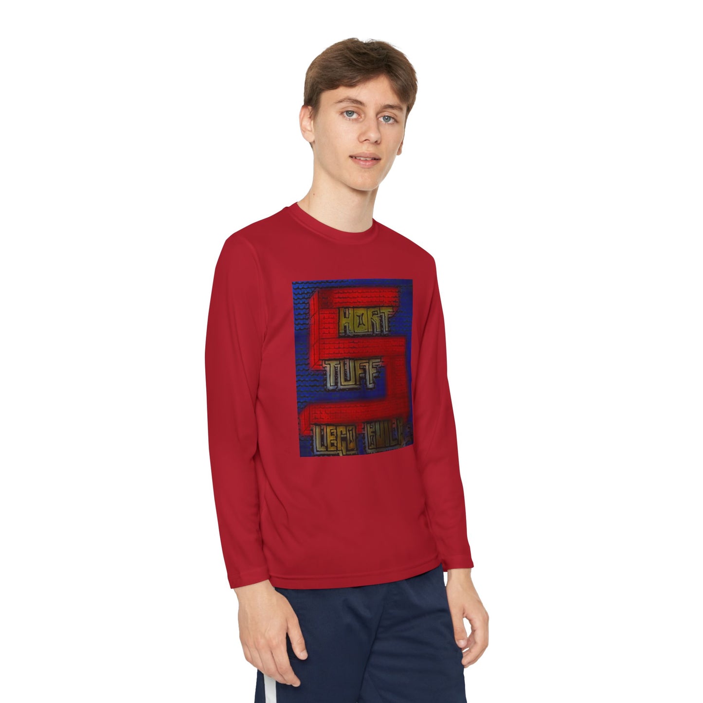 Short Stuff Lego Builds Youth Long Sleeve Competitor Tee