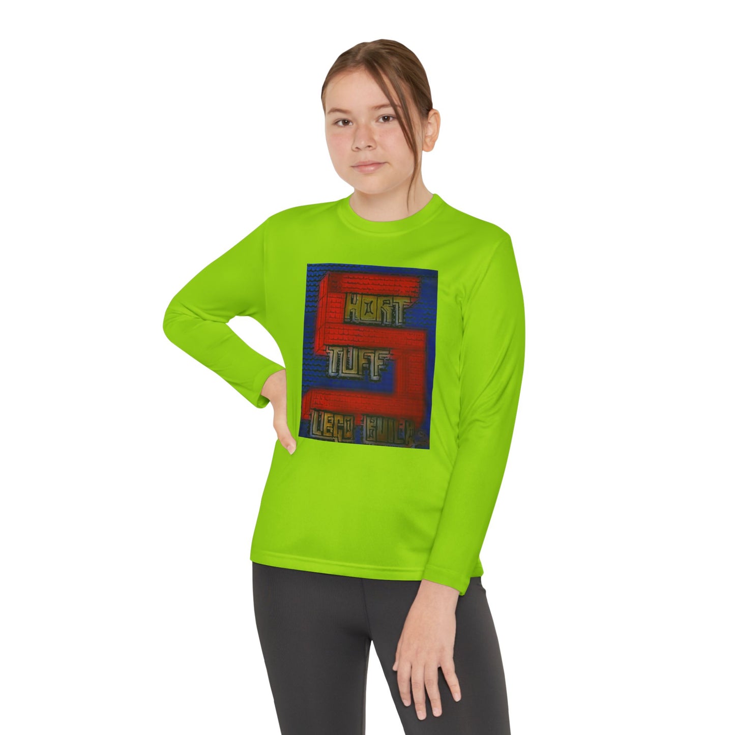 Short Stuff Lego Builds Youth Long Sleeve Competitor Tee