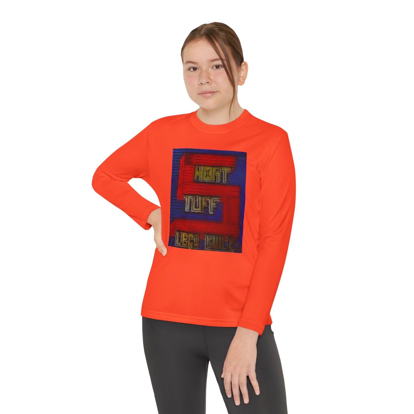 Short Stuff Lego Builds Youth Long Sleeve Competitor Tee