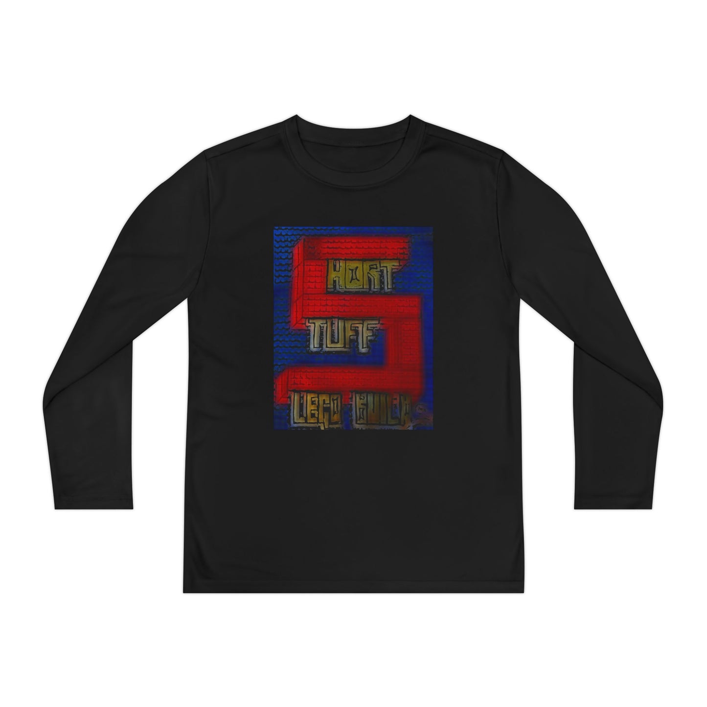 Short Stuff Lego Builds Youth Long Sleeve Competitor Tee