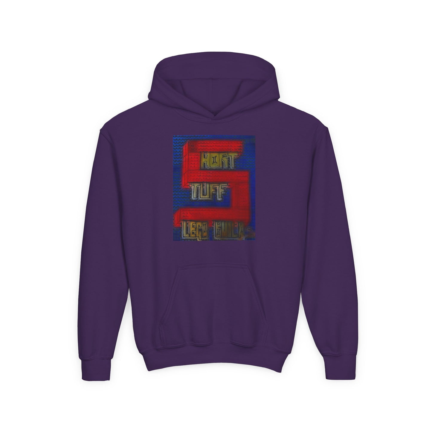 Short Stuff Lego Builds Youth Heavy Blend Hooded Sweatshirt