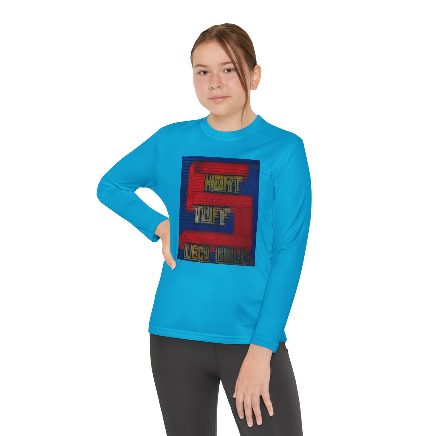 Short Stuff Lego Builds Youth Long Sleeve Competitor Tee