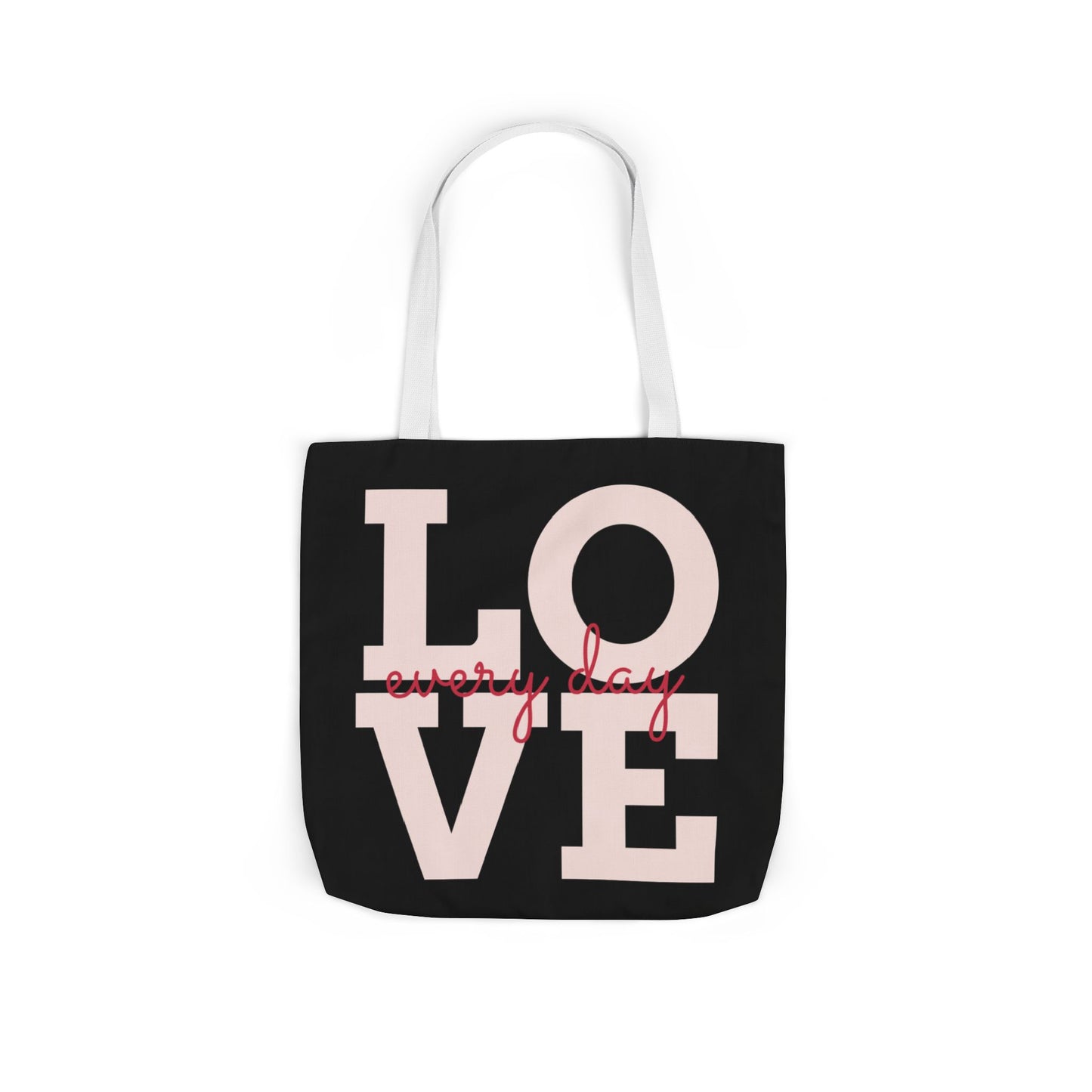 Canvas Tote Bag - Colorful Modern Style Lotus Flower Design