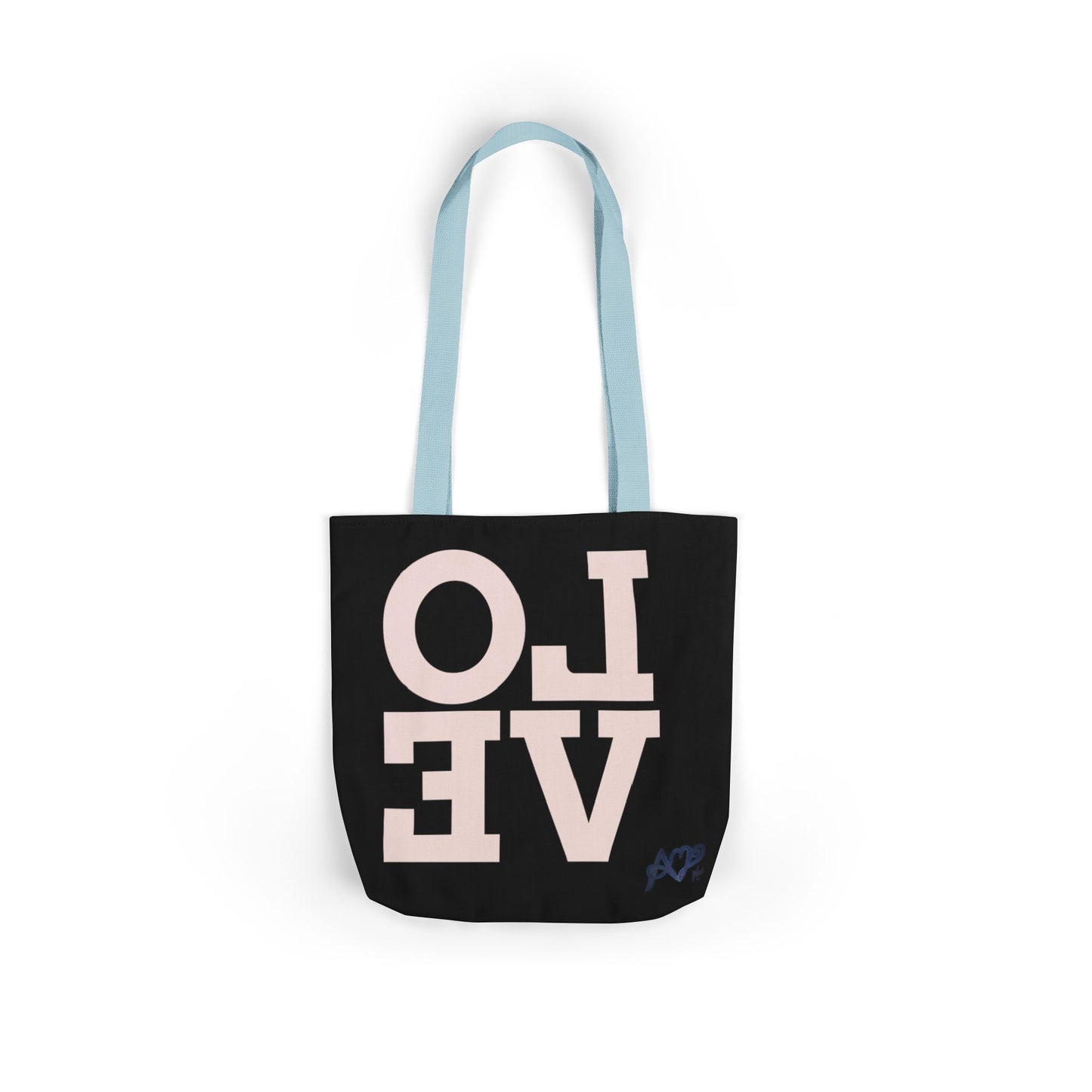 Canvas Tote Bag - Colorful Modern Style Lotus Flower Design