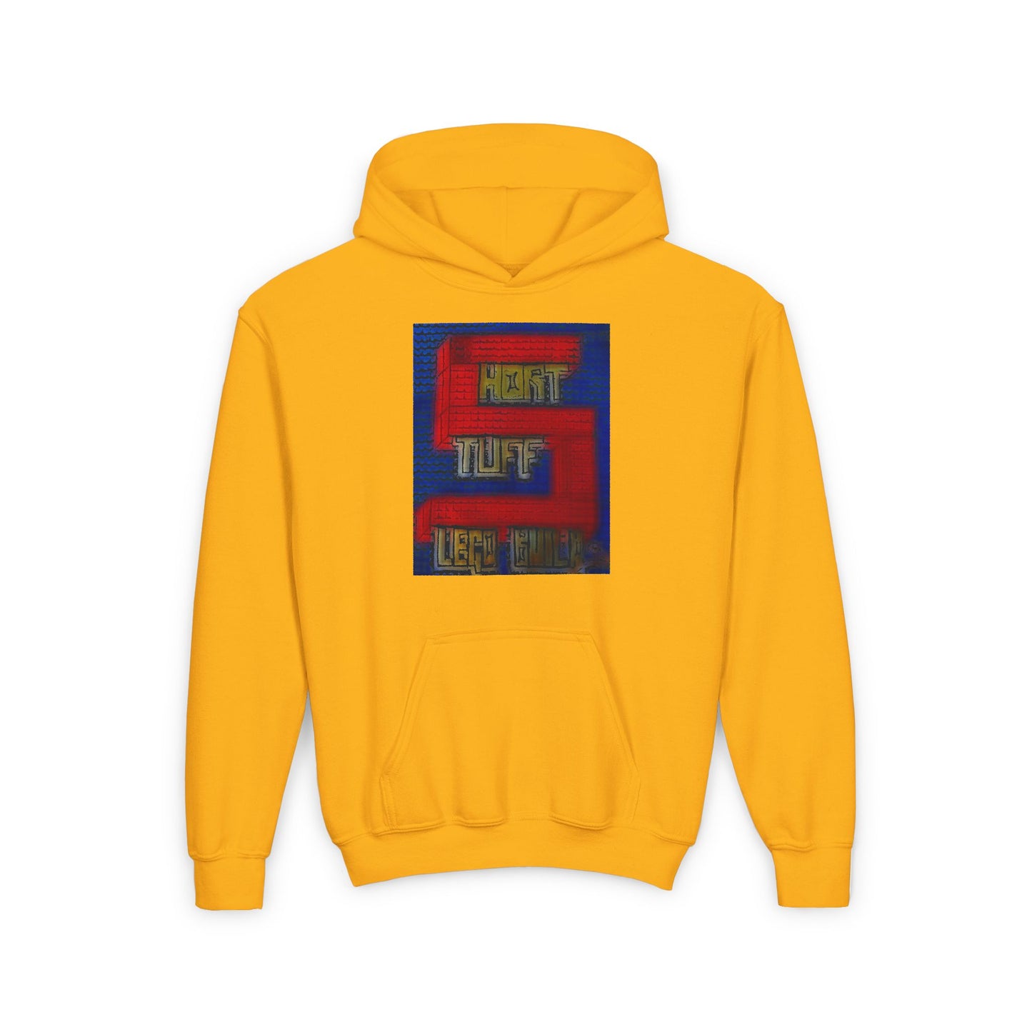 Short Stuff Lego Builds Youth Heavy Blend Hooded Sweatshirt