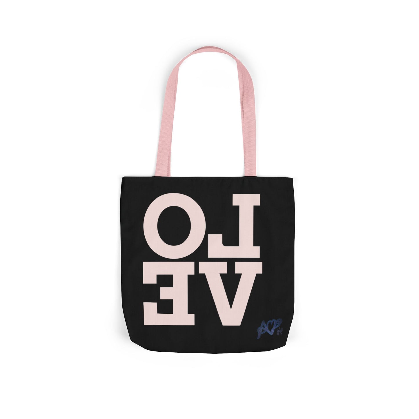 Canvas Tote Bag - Colorful Modern Style Lotus Flower Design