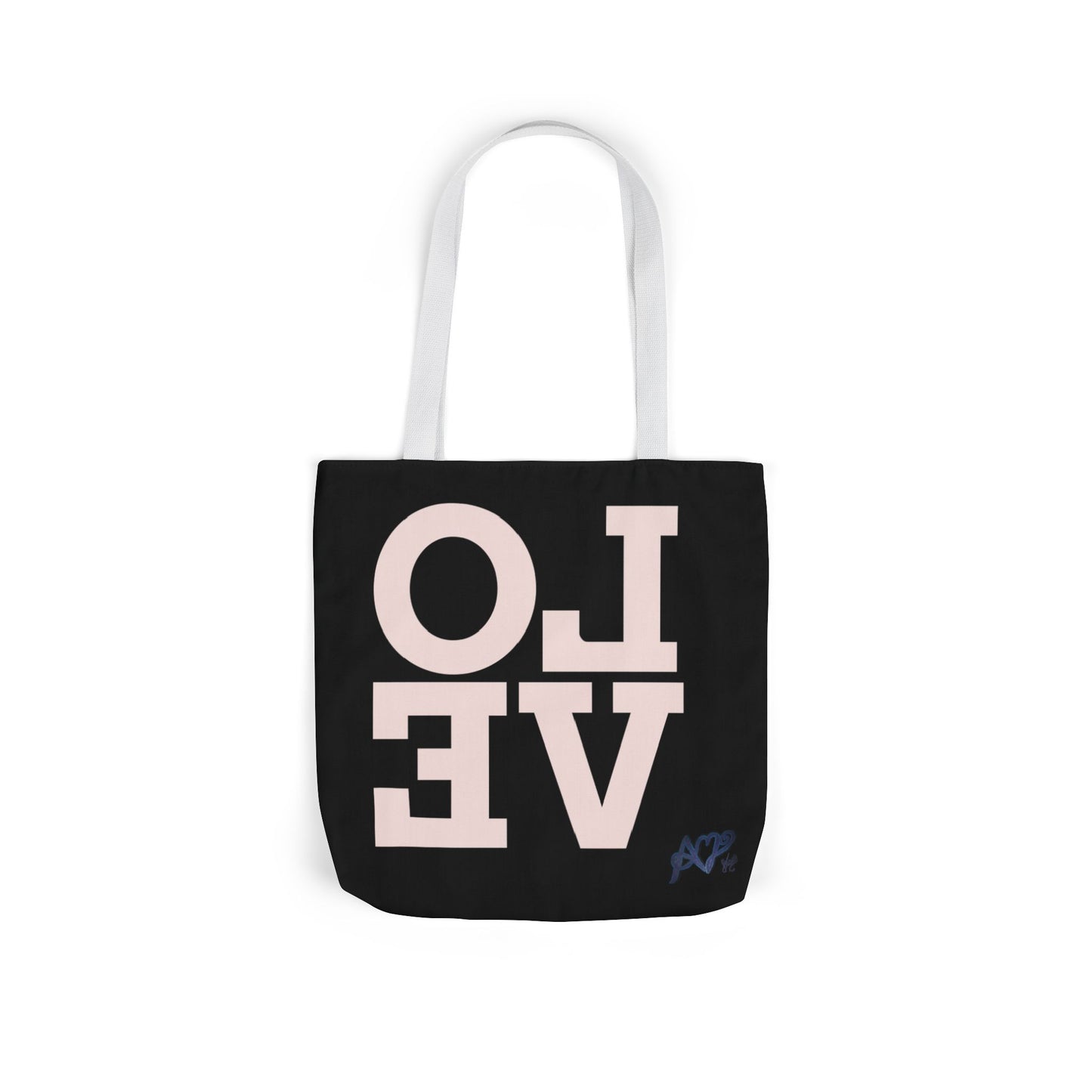 Canvas Tote Bag - Colorful Modern Style Lotus Flower Design