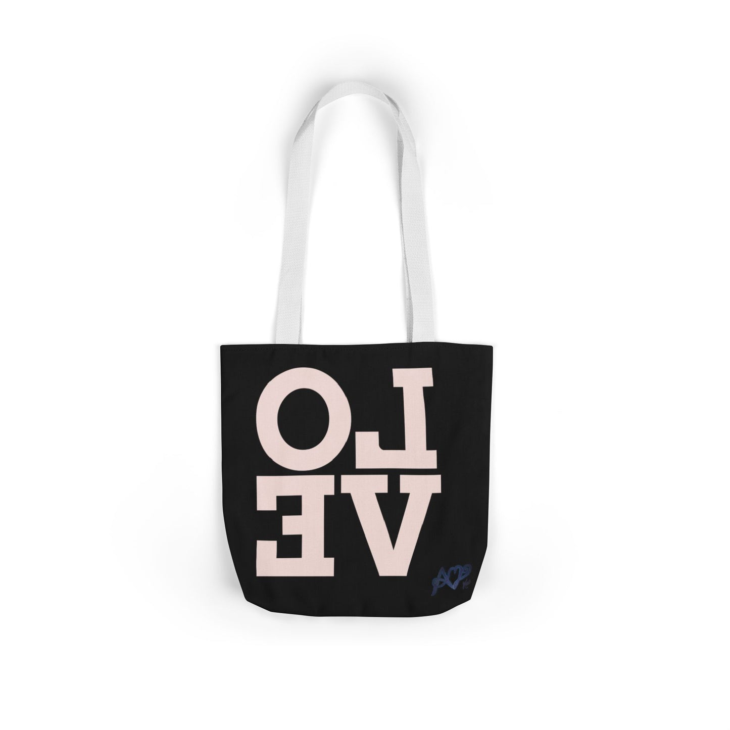 Canvas Tote Bag - Colorful Modern Style Lotus Flower Design