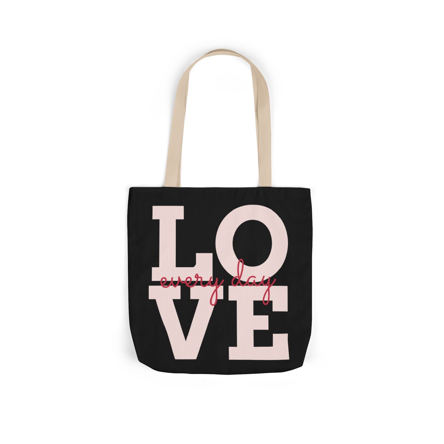 Canvas Tote Bag - Colorful Modern Style Lotus Flower Design