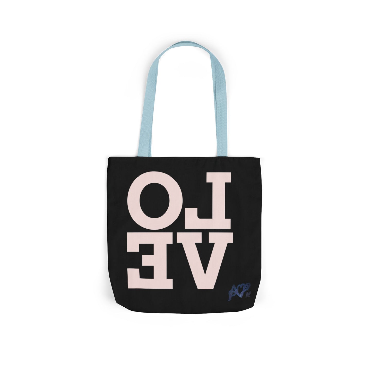 Canvas Tote Bag - Colorful Modern Style Lotus Flower Design