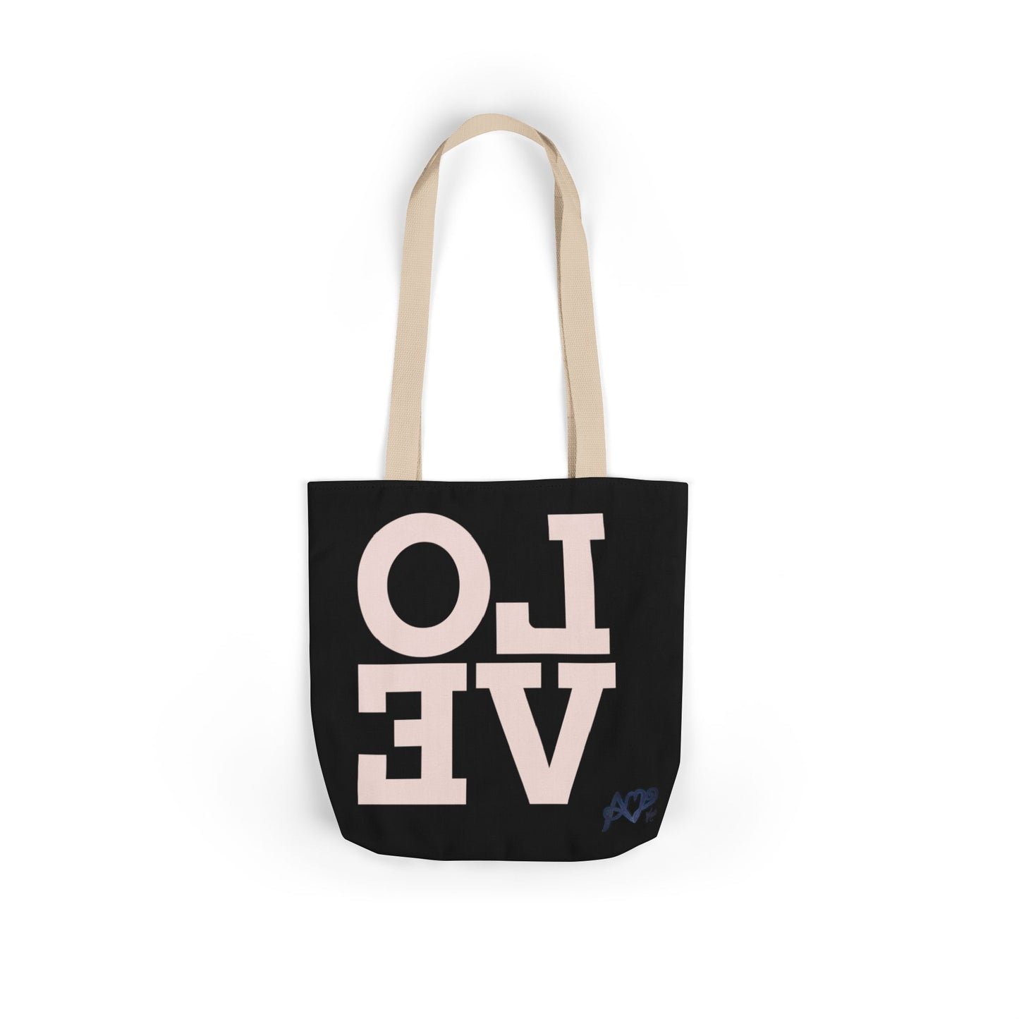 Canvas Tote Bag - Colorful Modern Style Lotus Flower Design