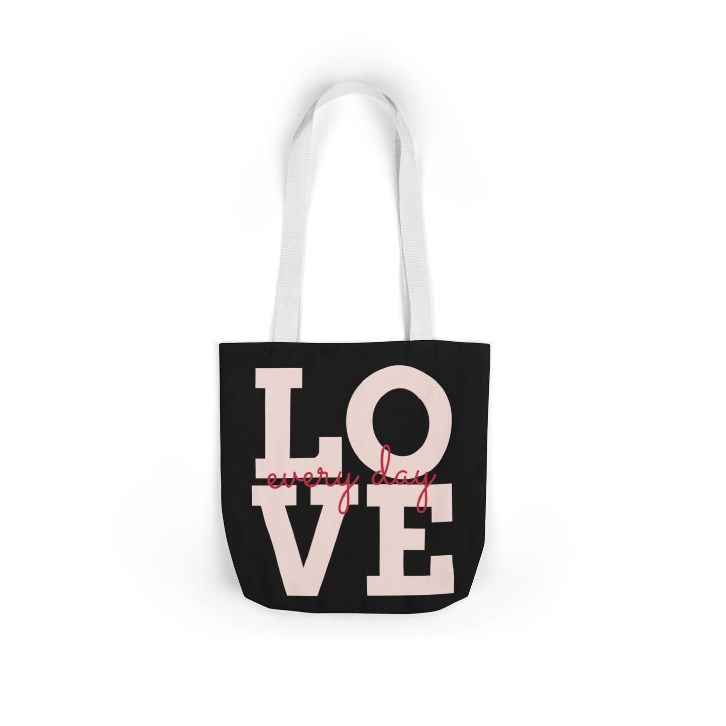 Canvas Tote Bag - Colorful Modern Style Lotus Flower Design
