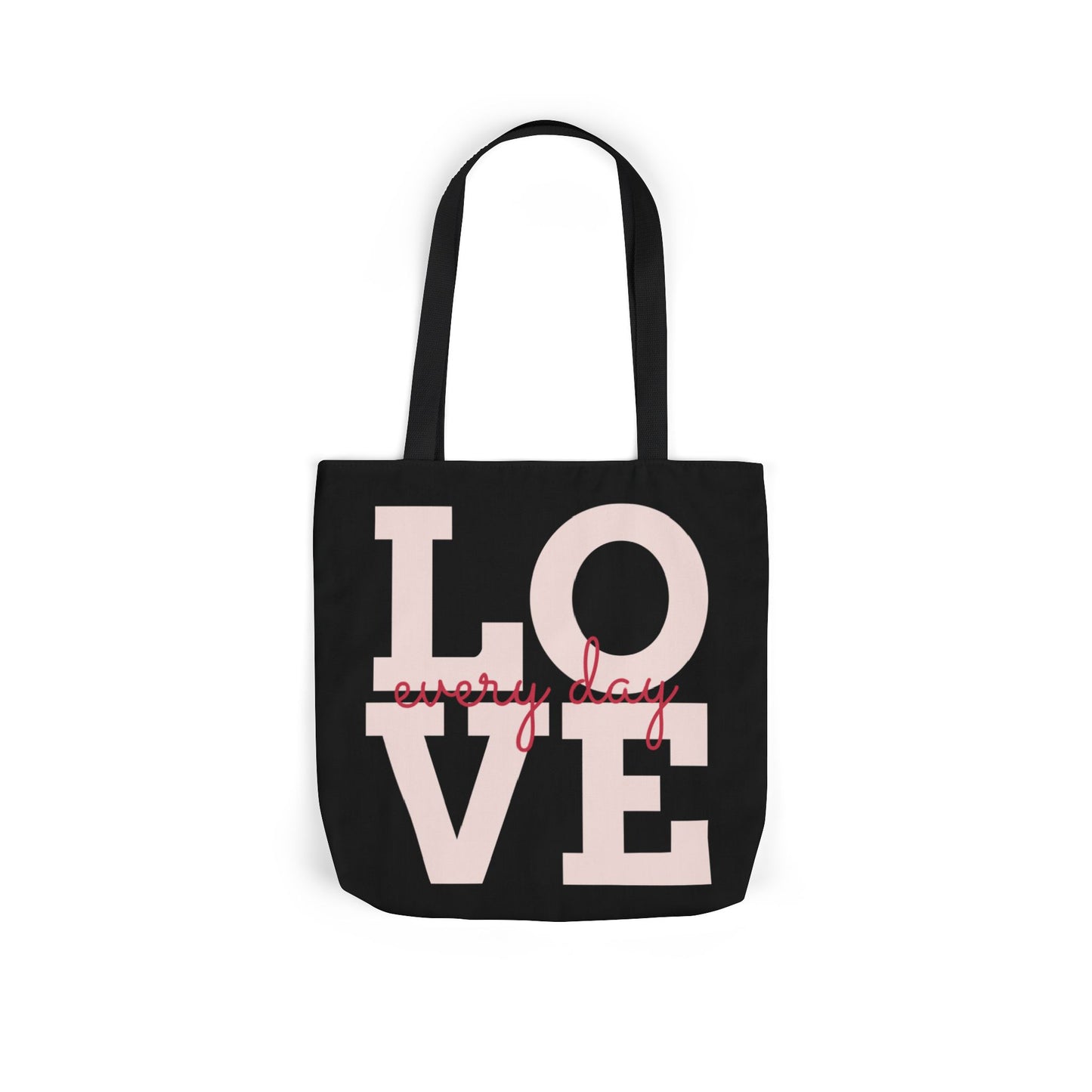 Canvas Tote Bag - Colorful Modern Style Lotus Flower Design