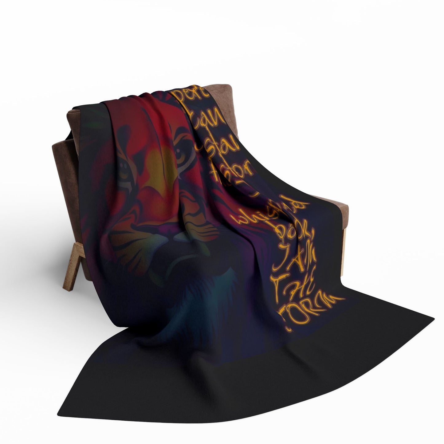 Arctic Fleece Blanket "I Am the Storm"