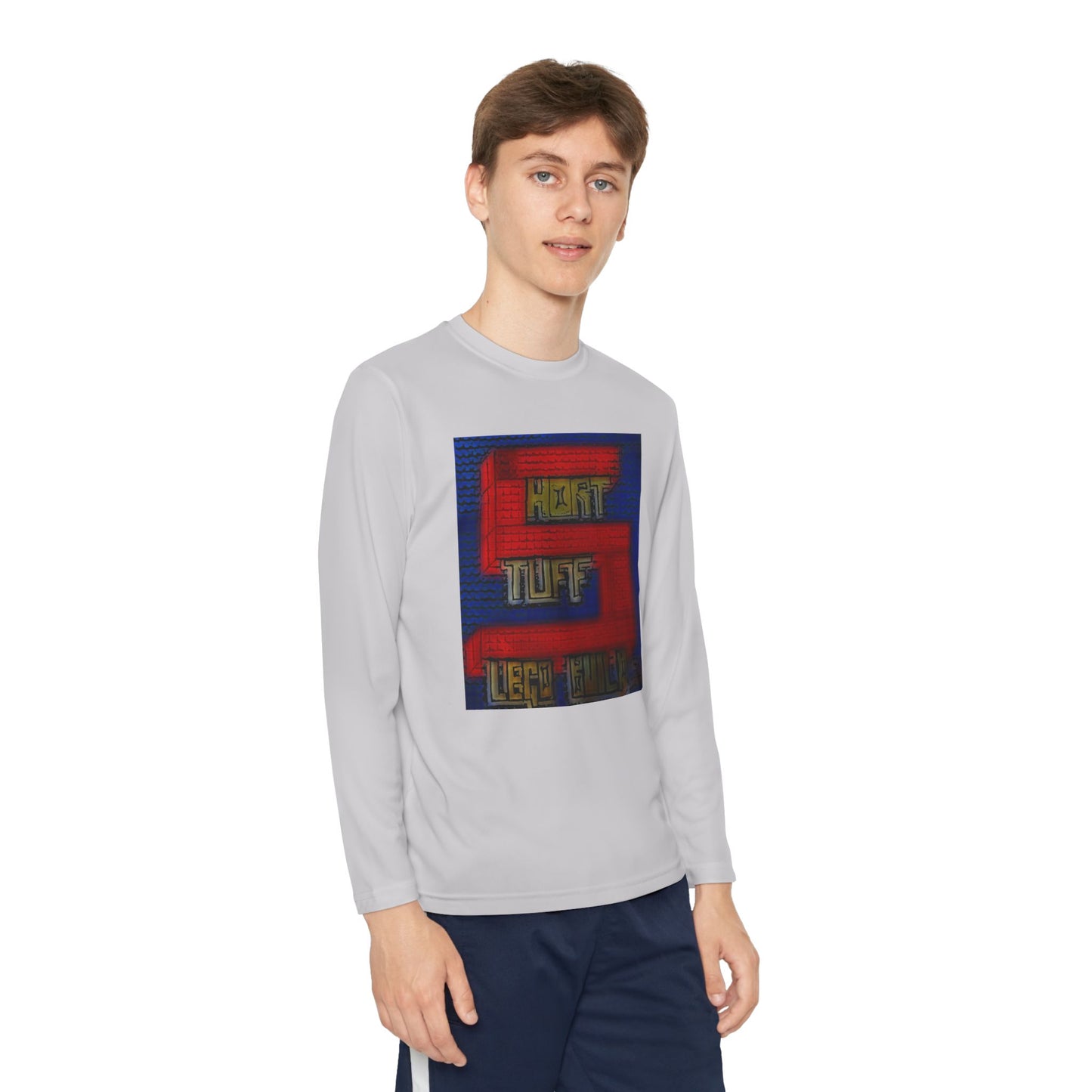 Short Stuff Lego Builds Youth Long Sleeve Competitor Tee
