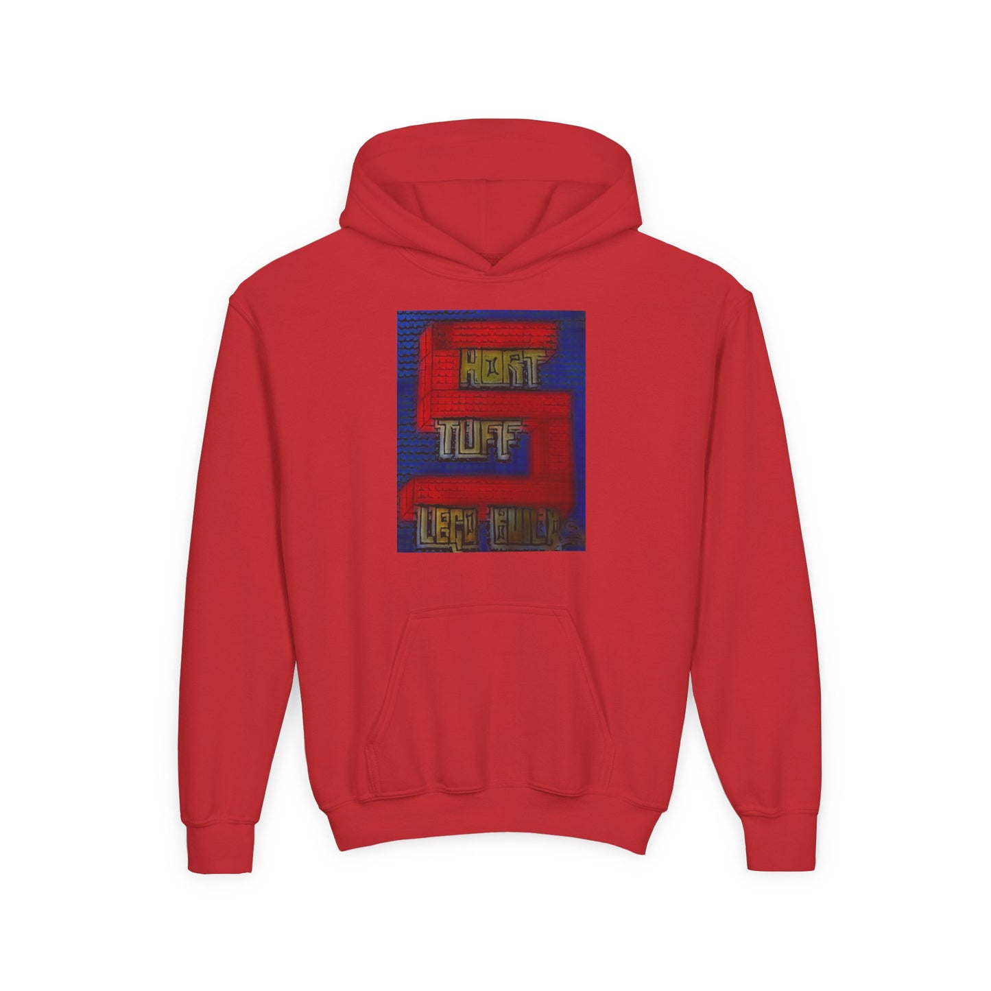 Short Stuff Lego Builds Youth Heavy Blend Hooded Sweatshirt