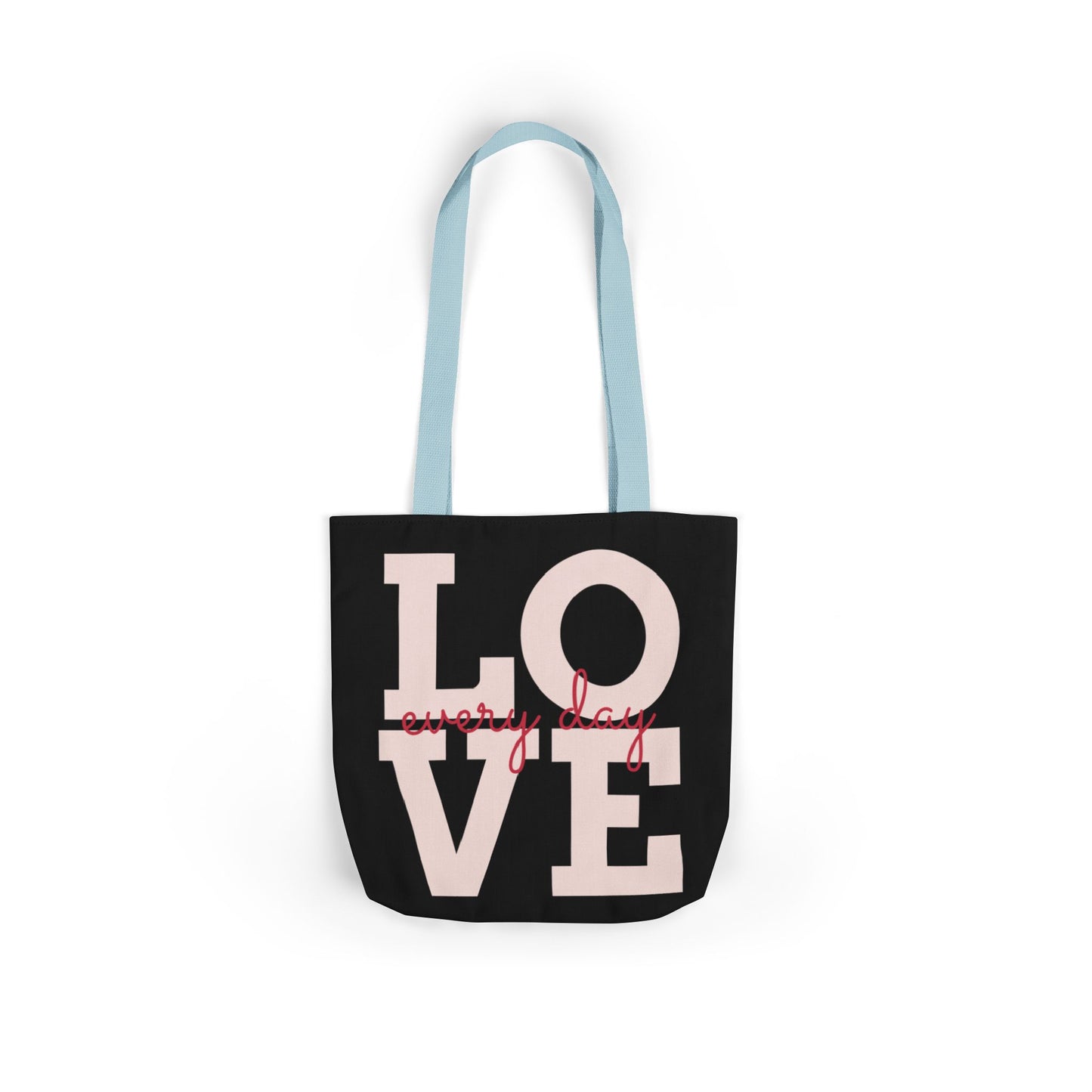 Canvas Tote Bag - Colorful Modern Style Lotus Flower Design