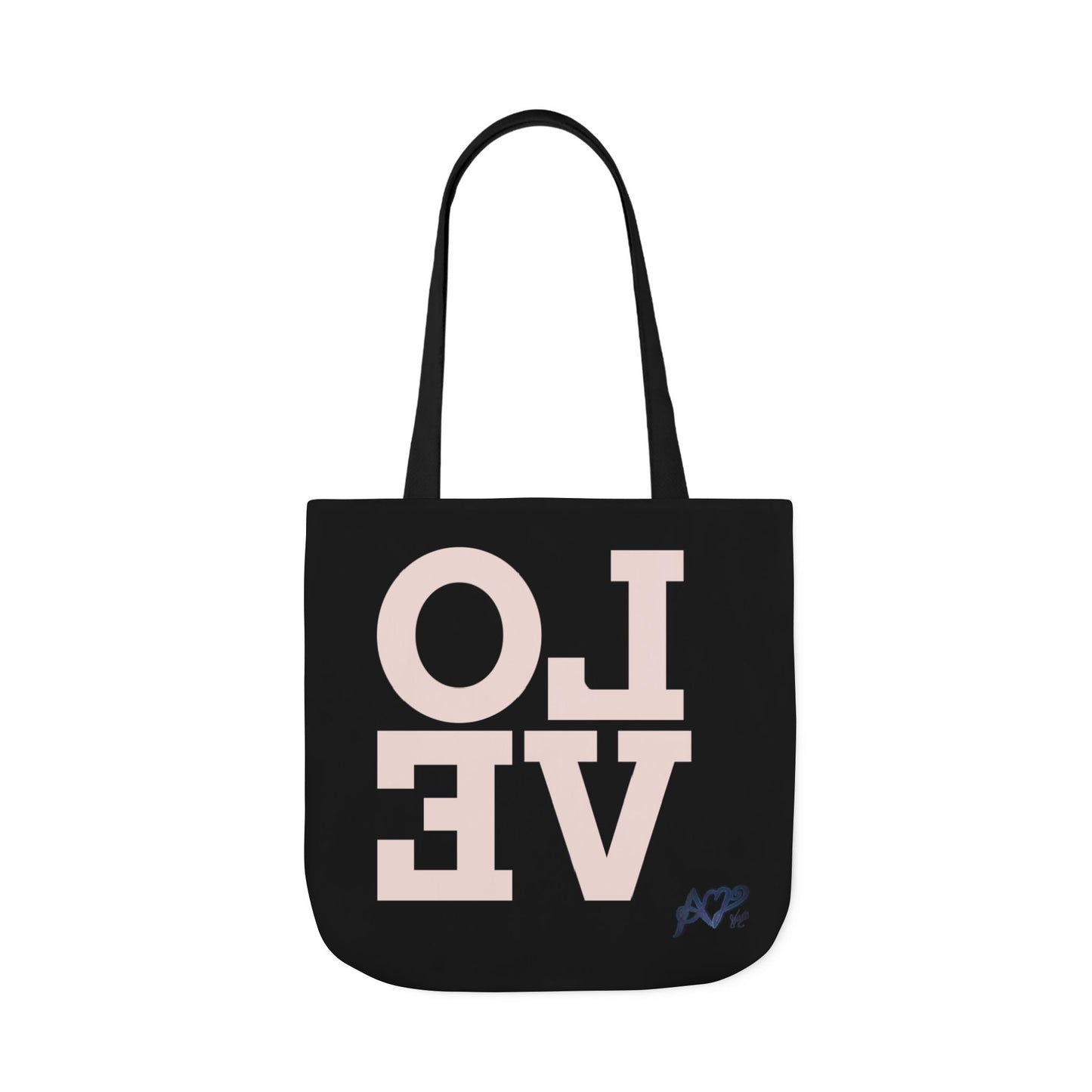 Canvas Tote Bag - Colorful Modern Style Lotus Flower Design