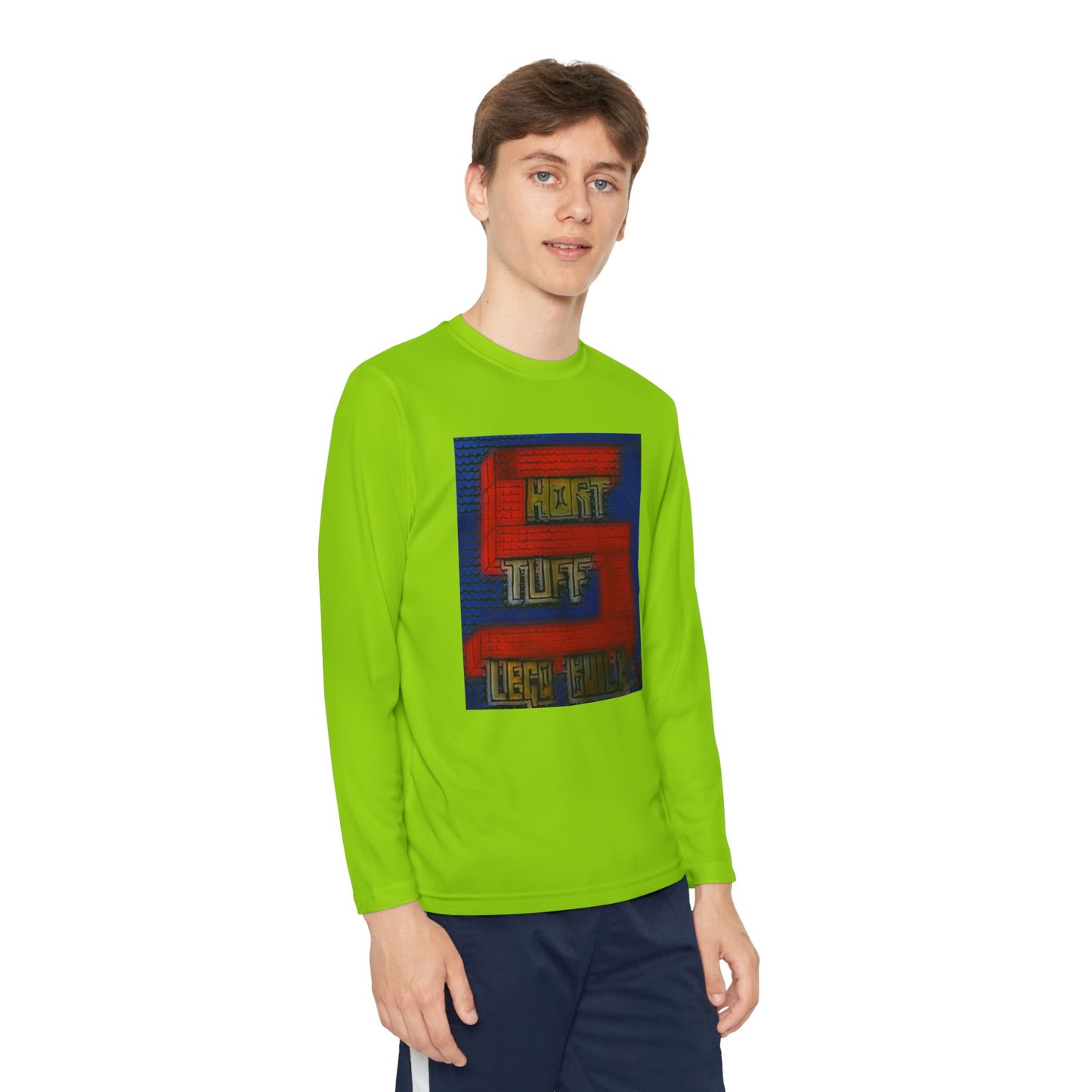Short Stuff Lego Builds Youth Long Sleeve Competitor Tee