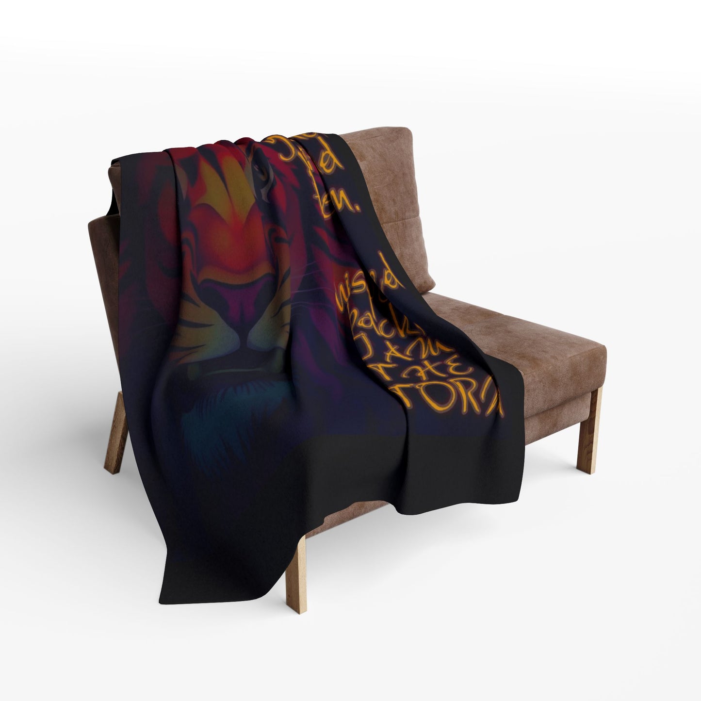 Arctic Fleece Blanket "I Am the Storm"