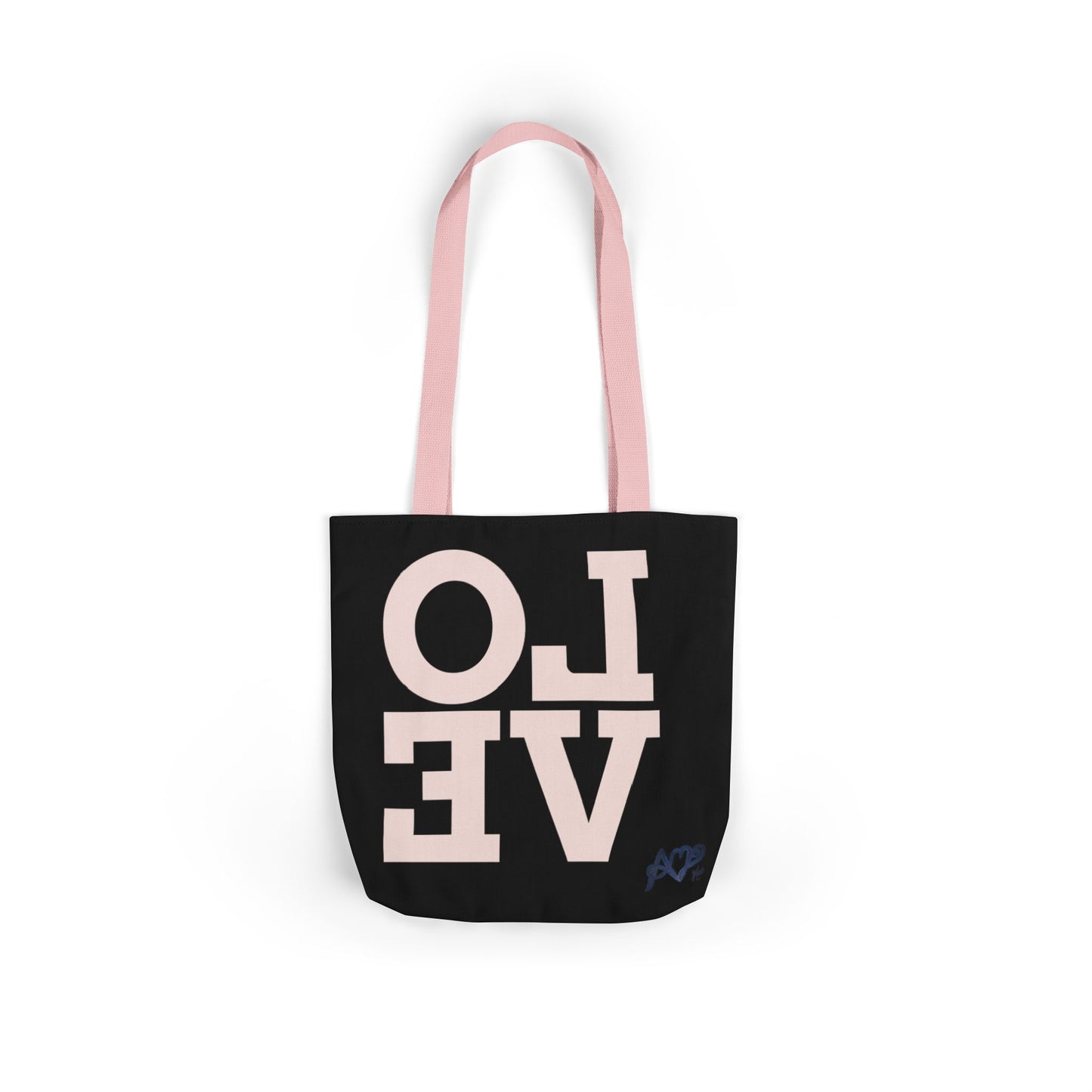 Canvas Tote Bag - Colorful Modern Style Lotus Flower Design