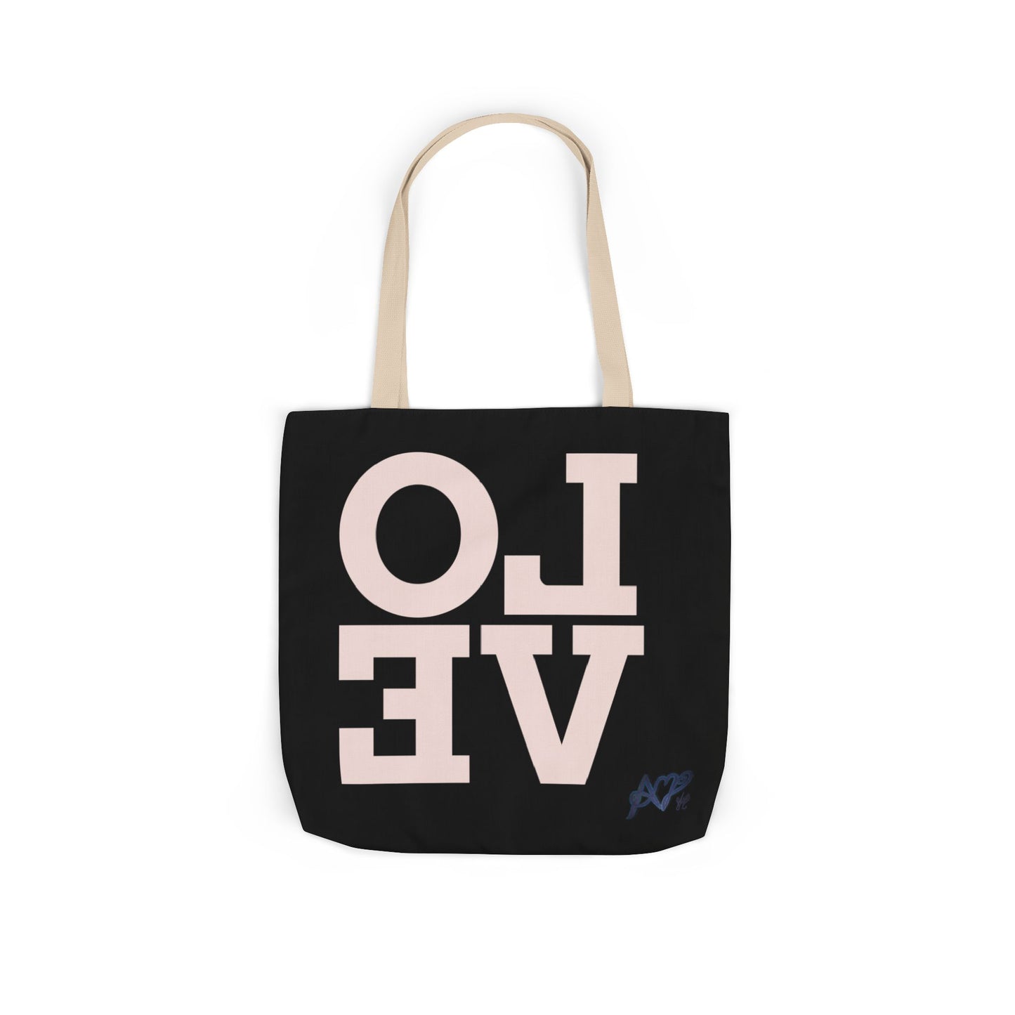 Canvas Tote Bag - Colorful Modern Style Lotus Flower Design