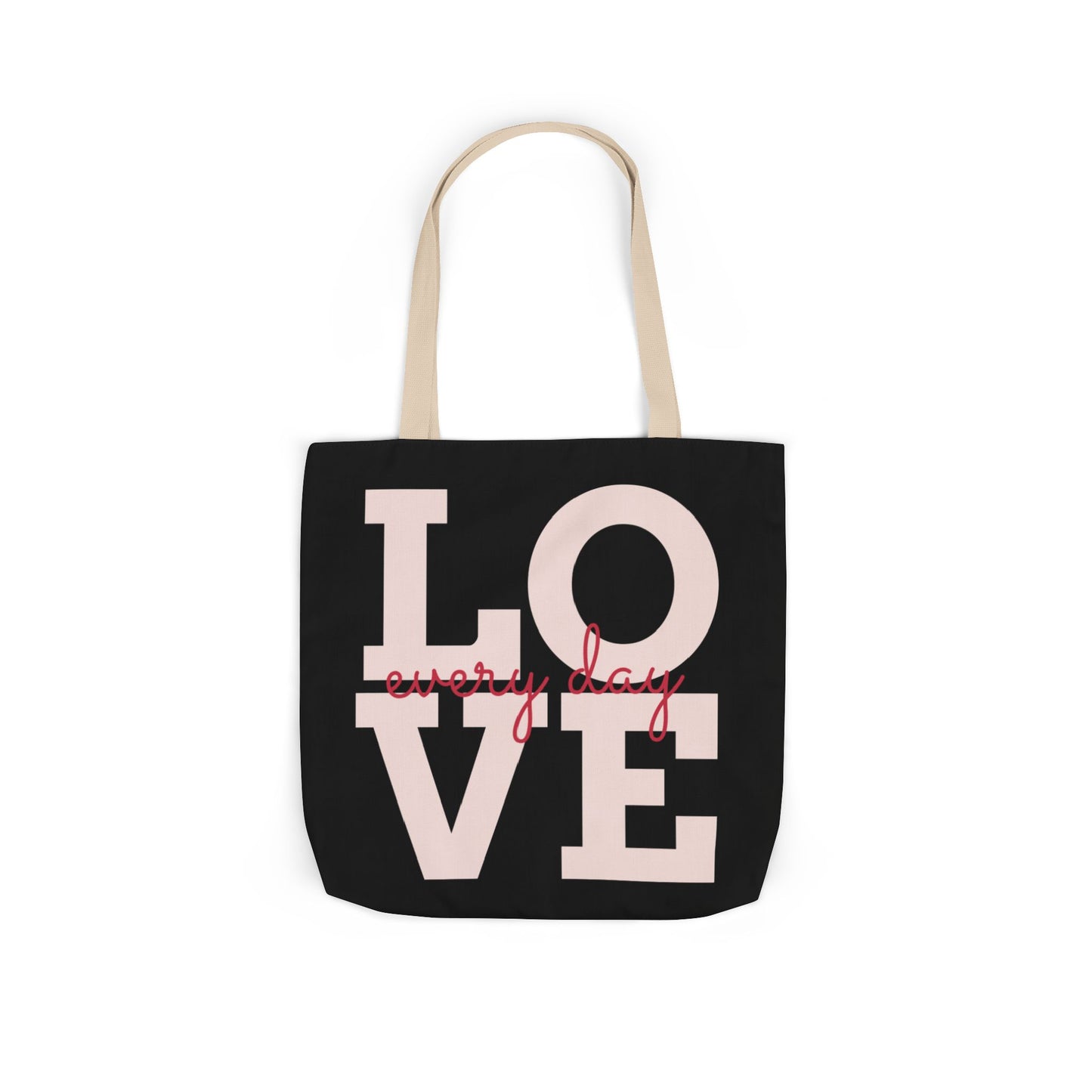 Canvas Tote Bag - Colorful Modern Style Lotus Flower Design