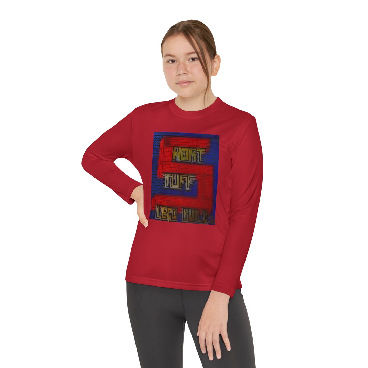 Short Stuff Lego Builds Youth Long Sleeve Competitor Tee
