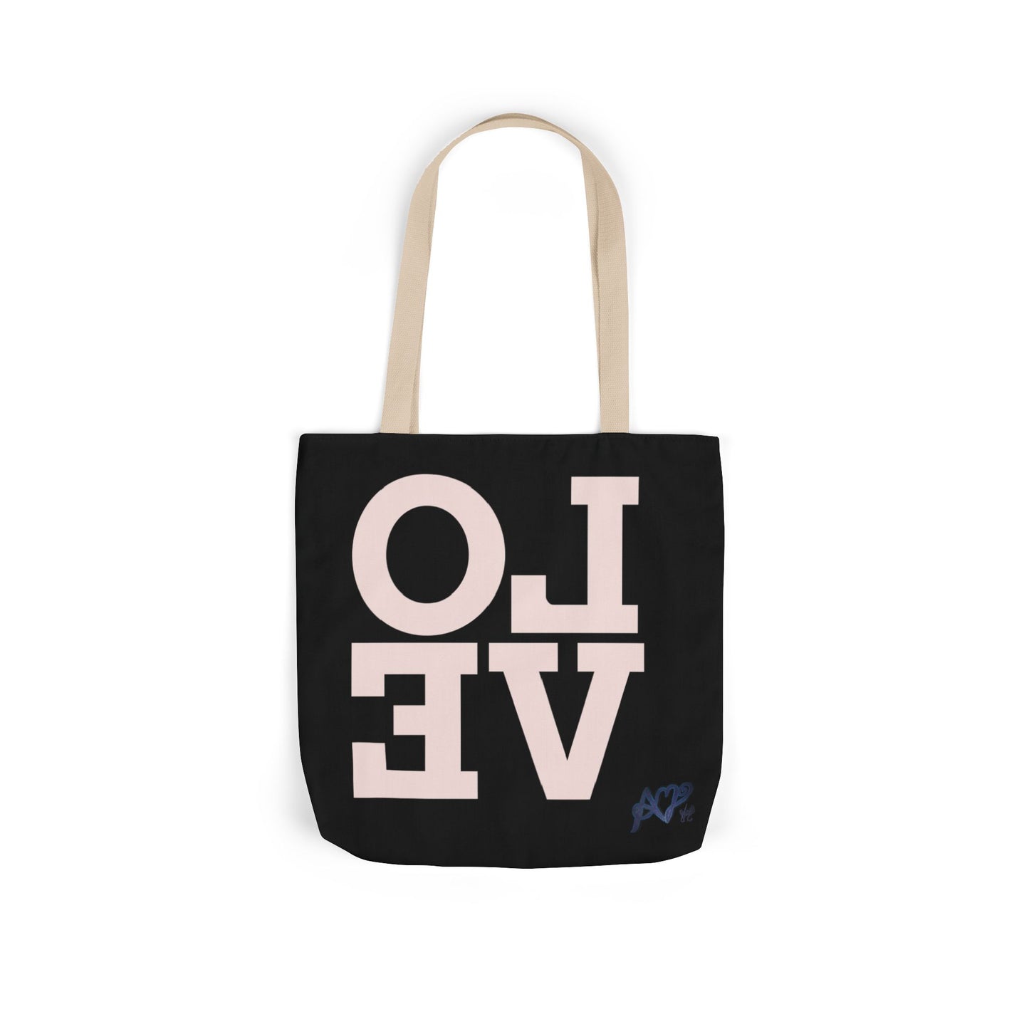Canvas Tote Bag - Colorful Modern Style Lotus Flower Design