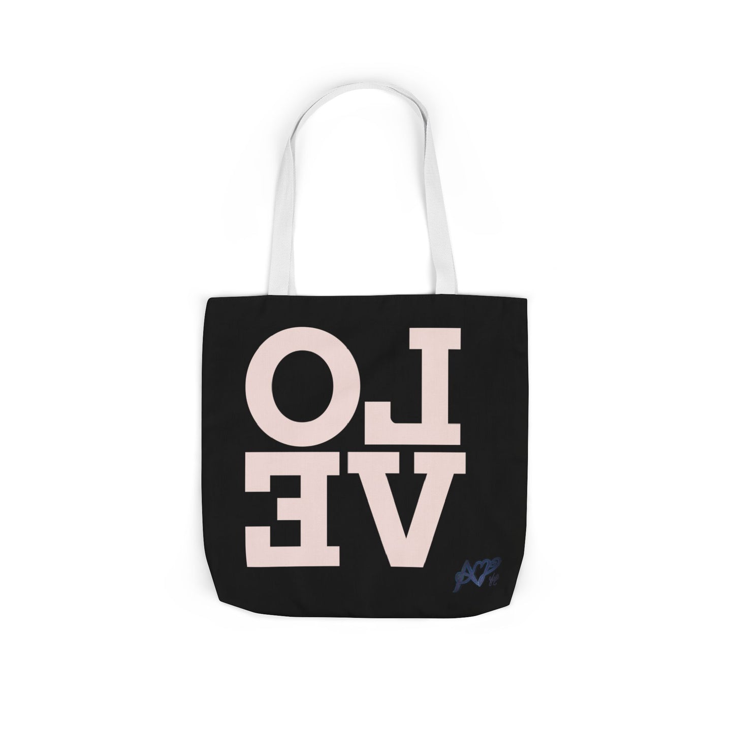 Canvas Tote Bag - Colorful Modern Style Lotus Flower Design