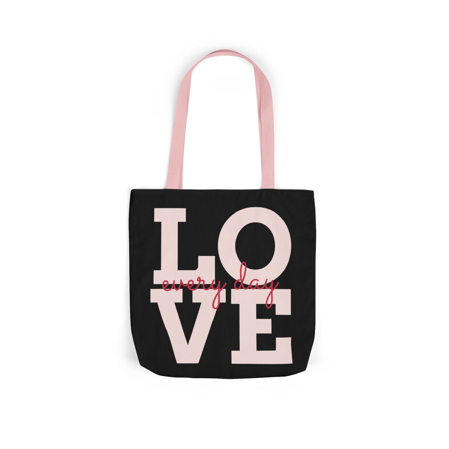Canvas Tote Bag - Colorful Modern Style Lotus Flower Design