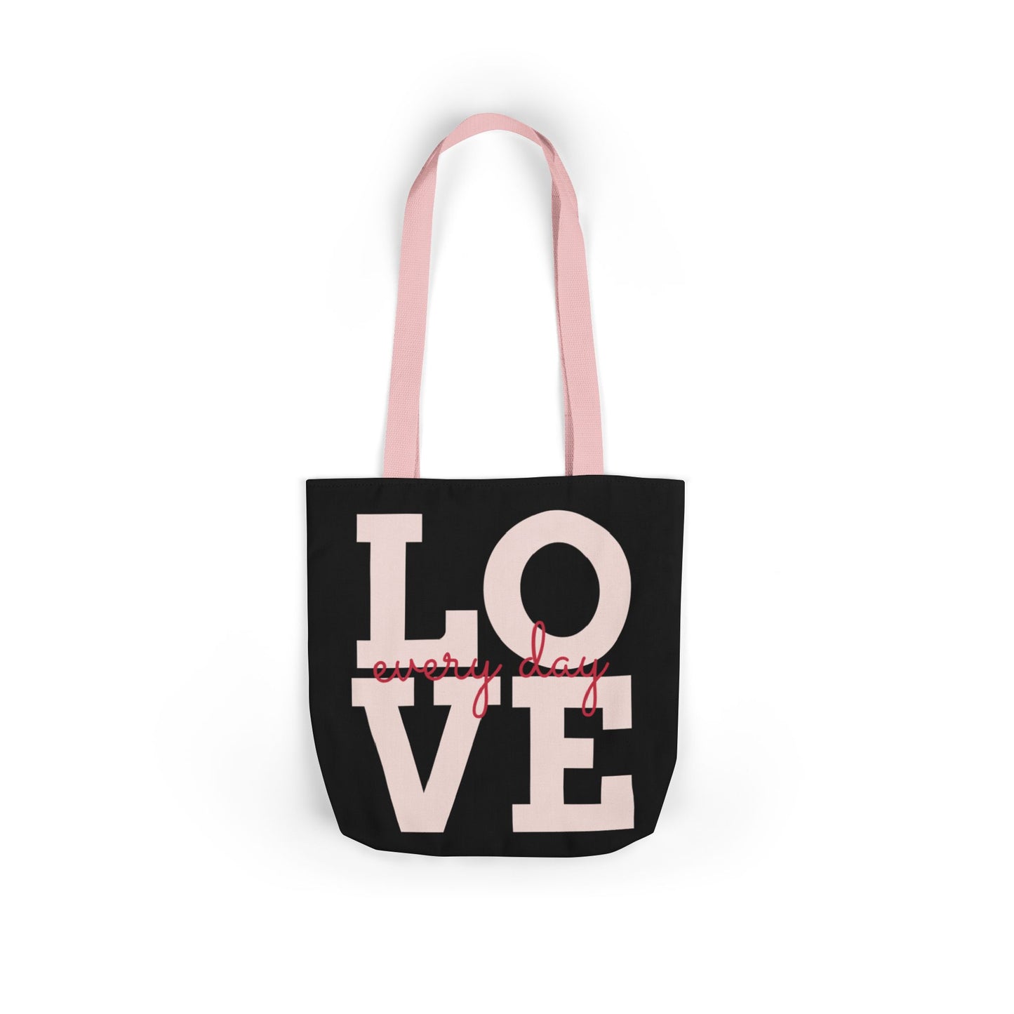 Canvas Tote Bag - Colorful Modern Style Lotus Flower Design